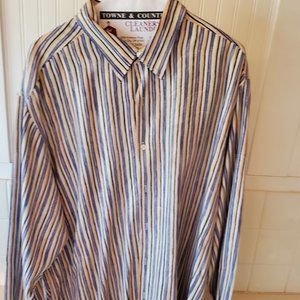 Tommy Bahamas Silk Long Sleeve Button-down Shirt